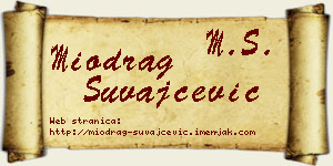 Miodrag Suvajčević vizit kartica
